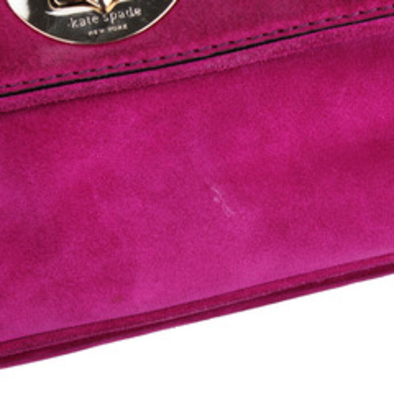 Kate Spade Pink Small Suede Shoulder Bag