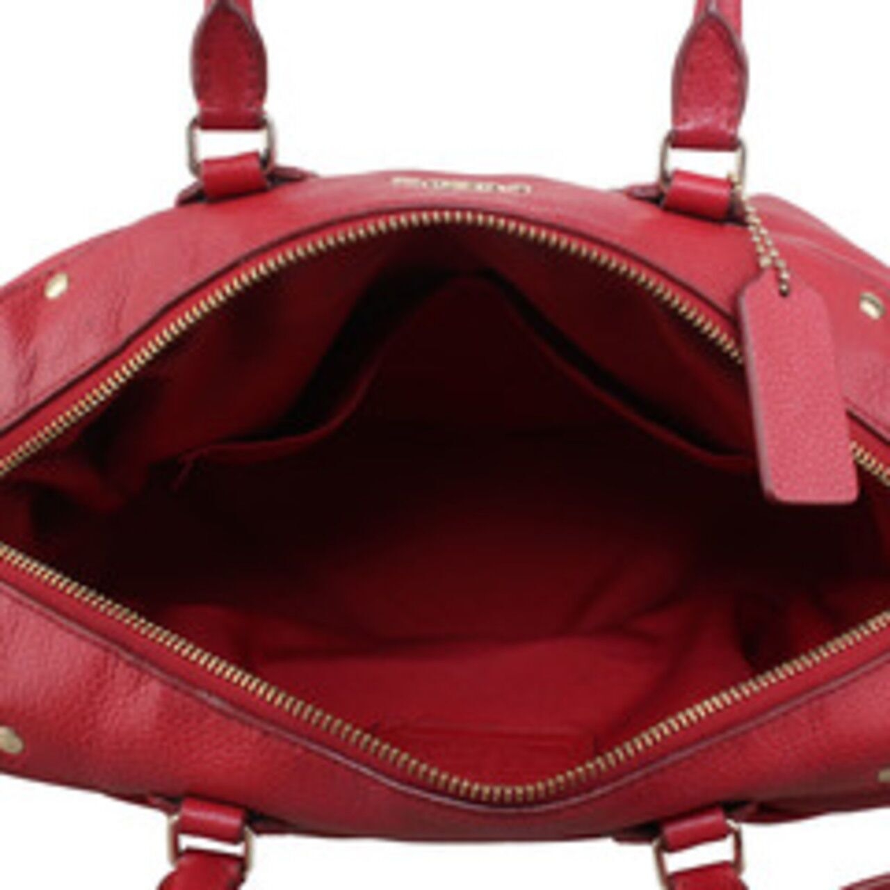 Coach Mini Bennett Satchel in Red