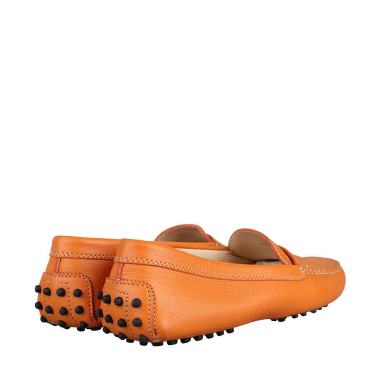Tod's Gommino Driving Shoes in Orange Flats
