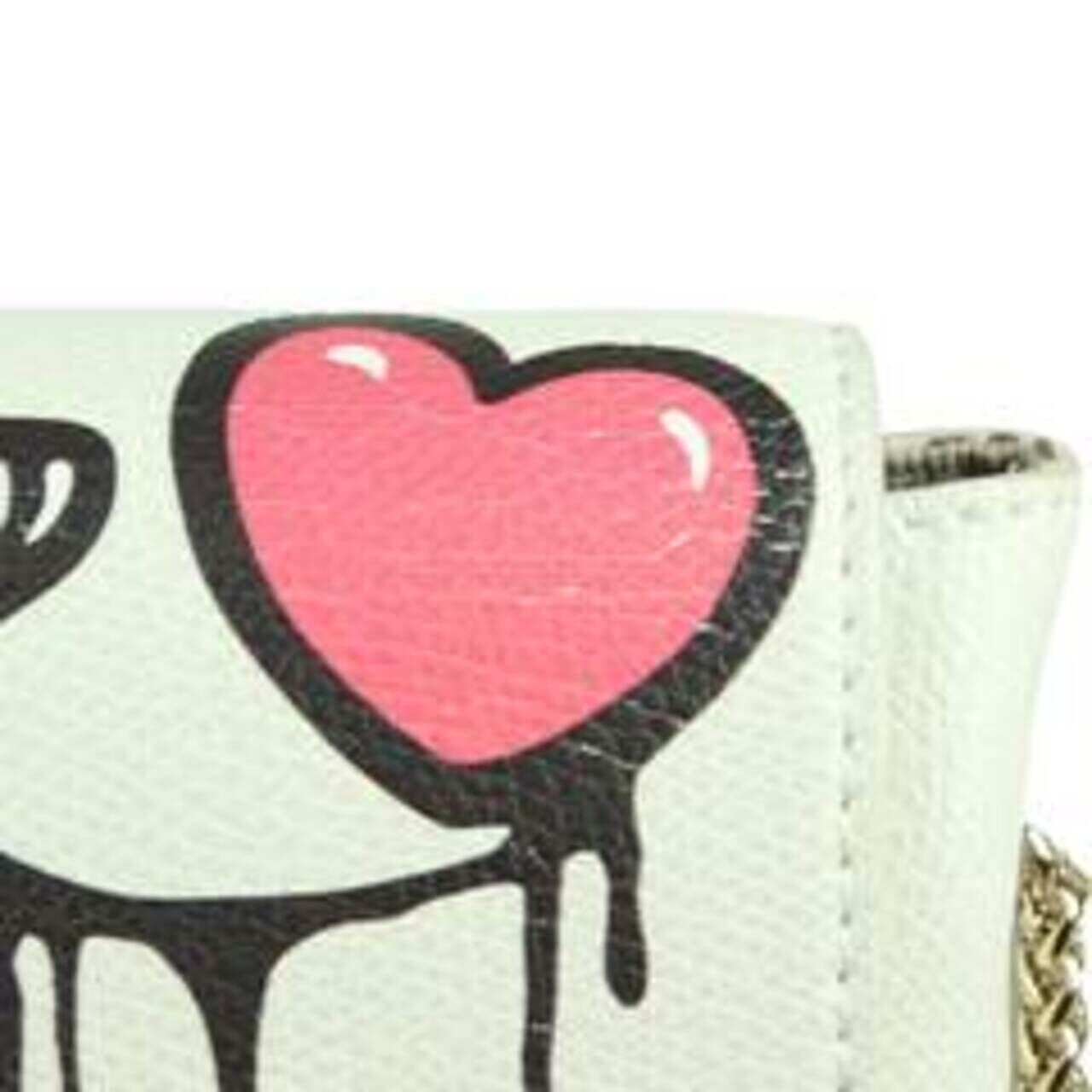 Furla Small White Bag With Love Design Sling Bag