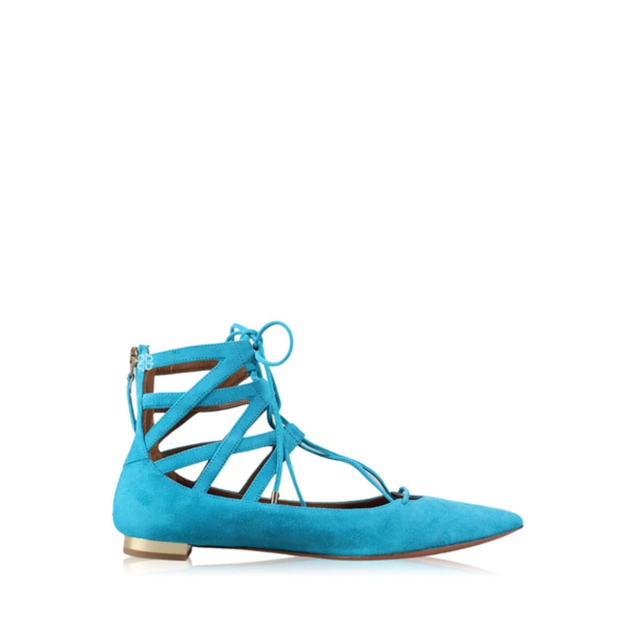 Aquazzura Belgravia Suede Flats