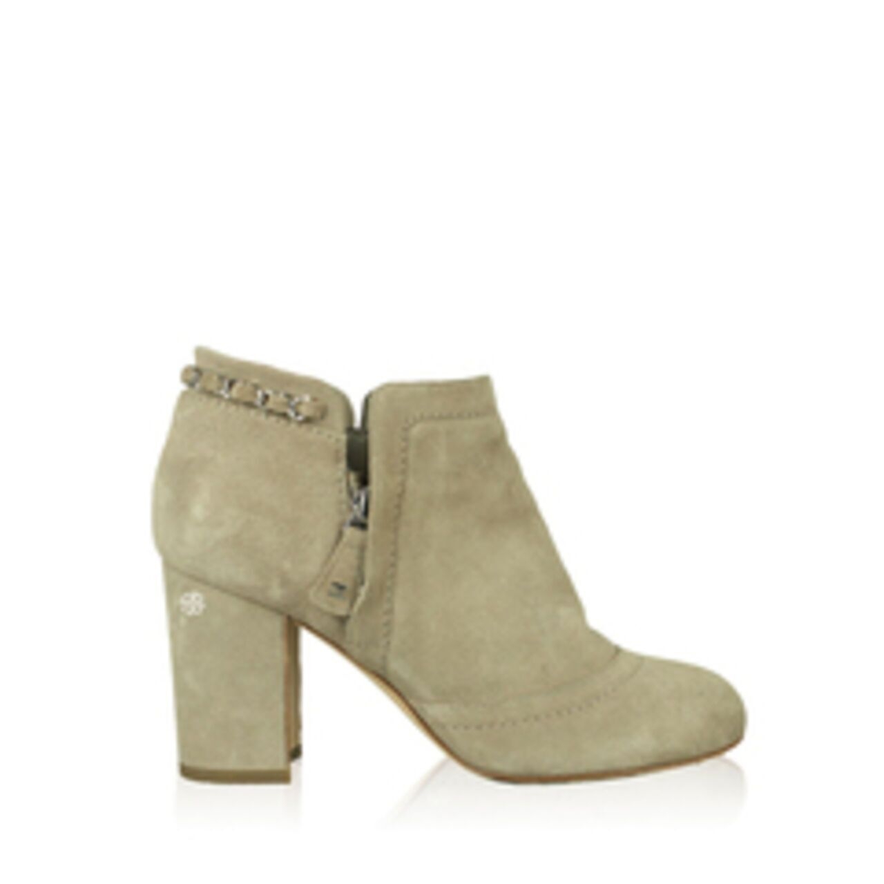 Chanel Suede with Chain Detail Ankle Boots