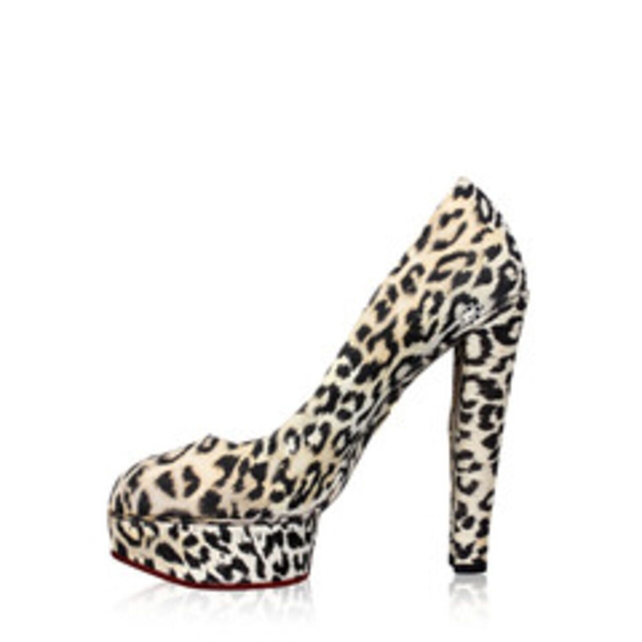 Charlotte Olympia Women's Dolly Leopard-print Calf Hair Platform Heels