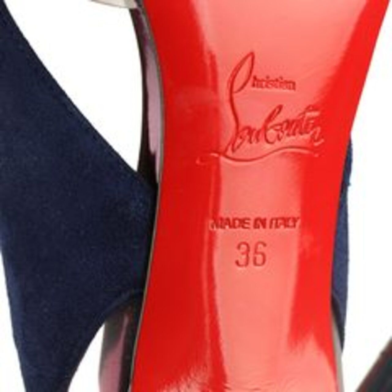 Christian Louboutin Purple Snakeskin Suede Patent Leather Heels