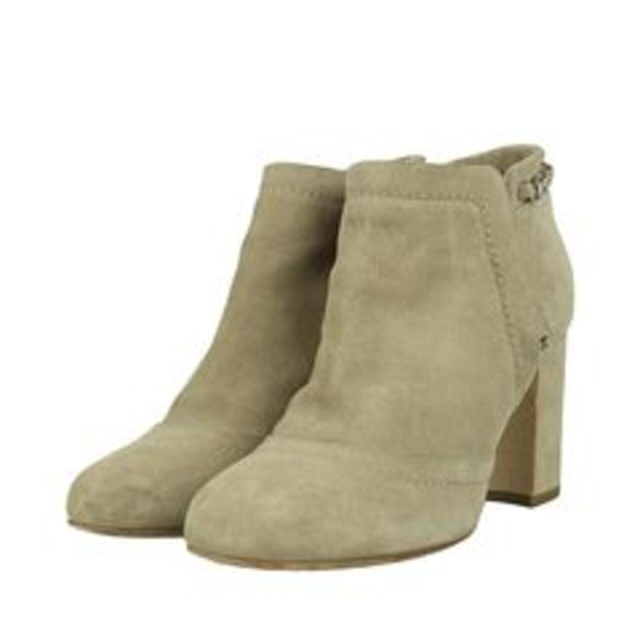 Chanel Suede with Chain Detail Ankle Boots