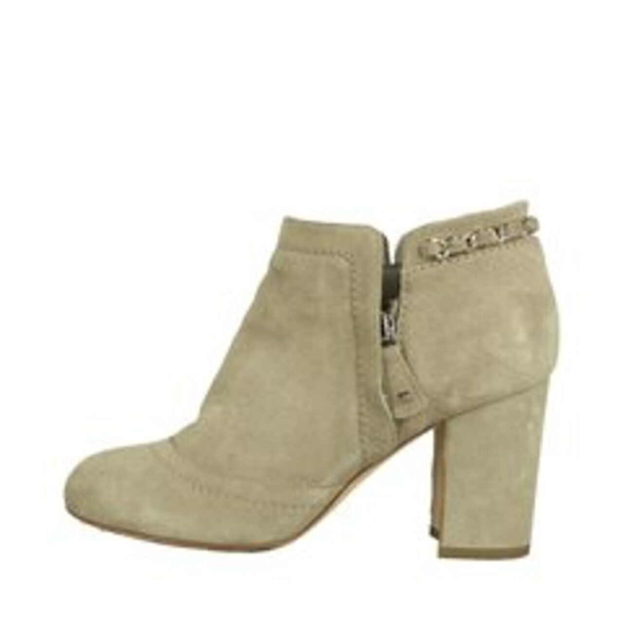 Chanel Suede with Chain Detail Ankle Boots