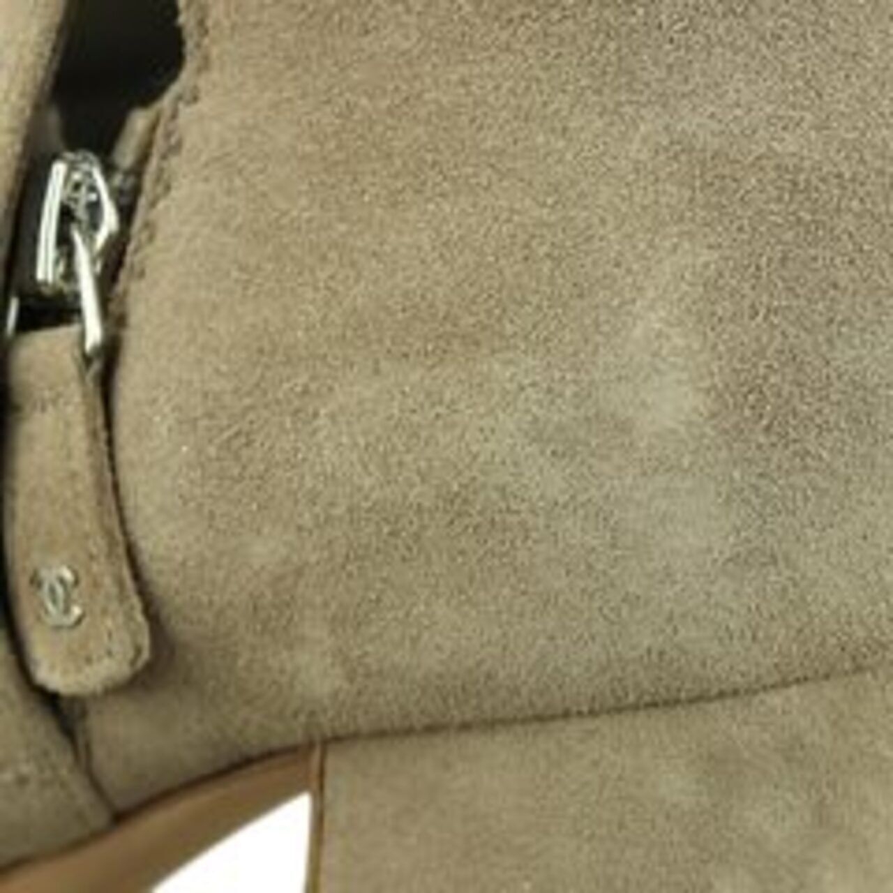Chanel Suede with Chain Detail Ankle Boots