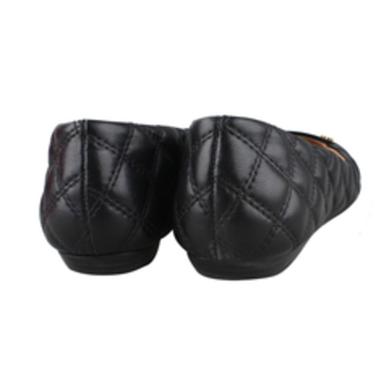 Tory Burch Claremont Black Quilted Leather Ballet Flats