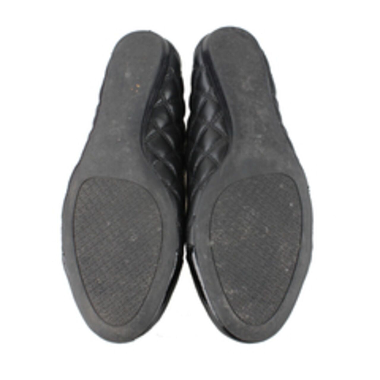 Tory Burch Claremont Black Quilted Leather Ballet Flats