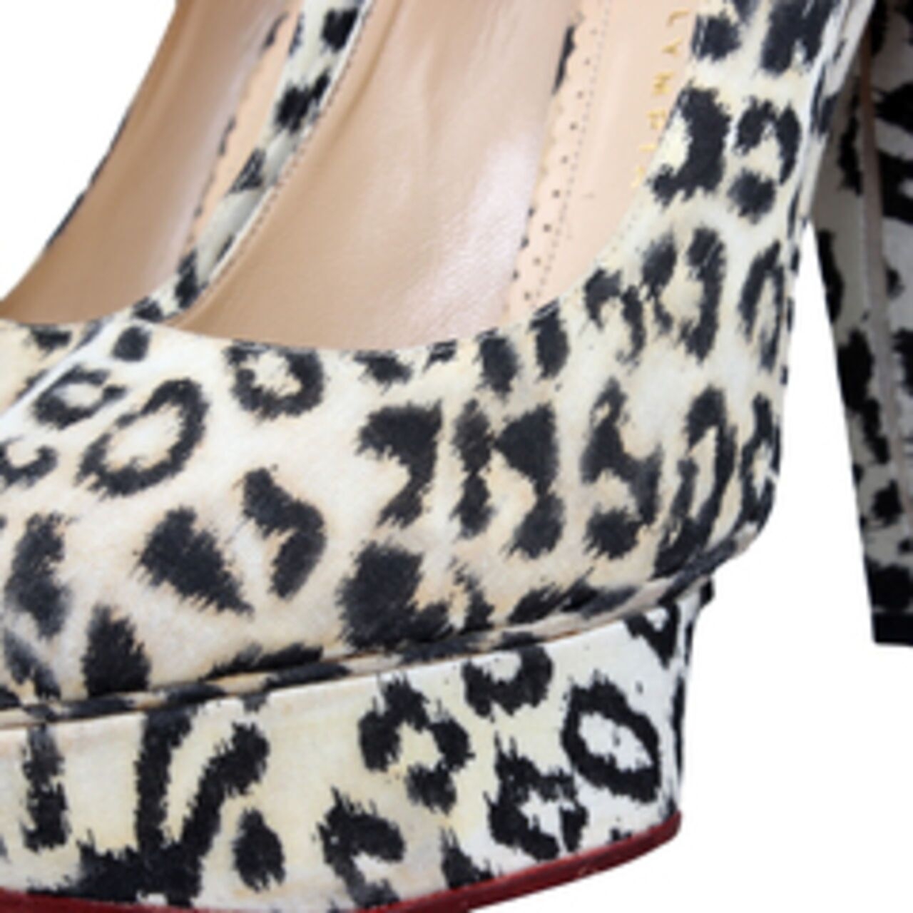 Charlotte Olympia Women's Dolly Leopard-print Calf Hair Platform Heels