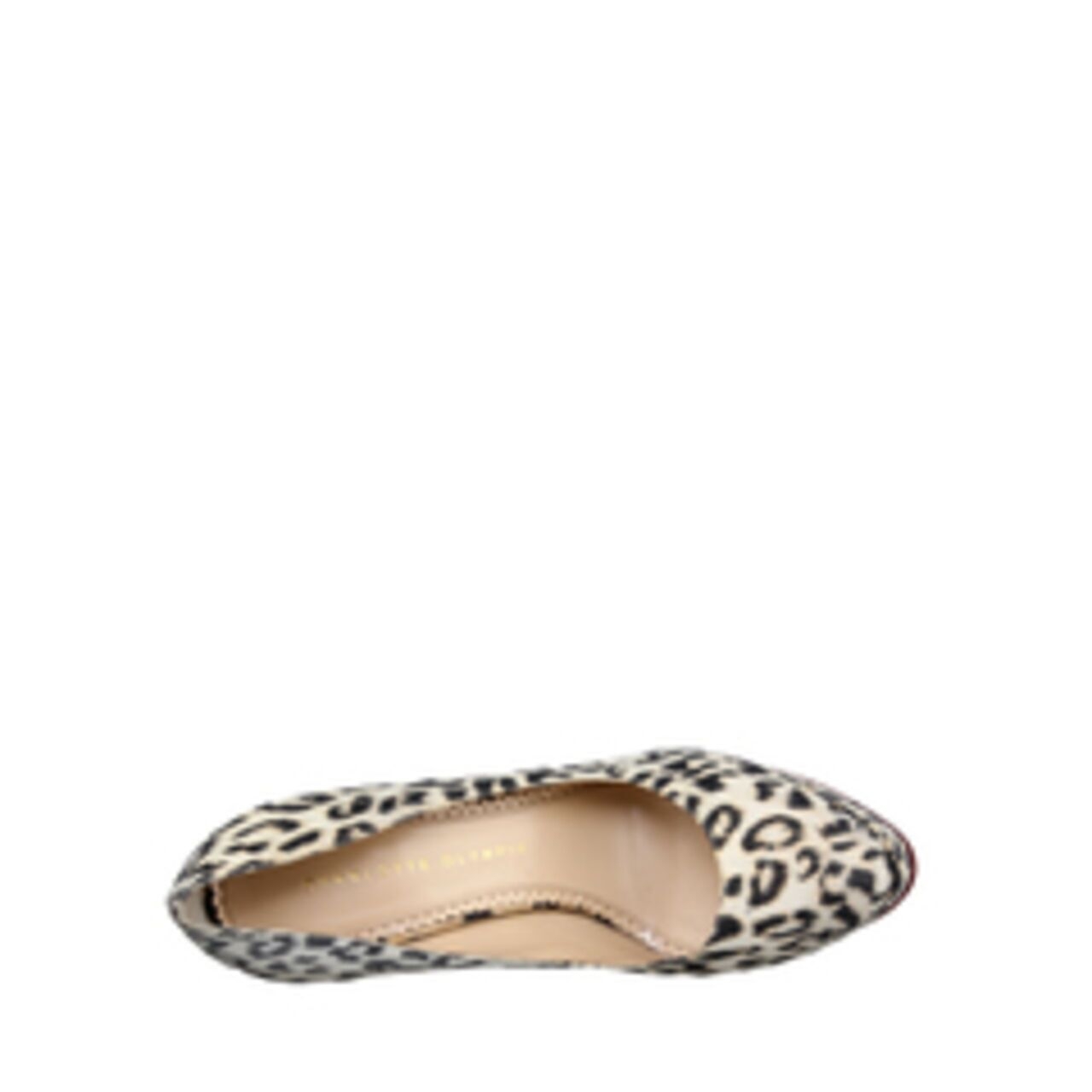 Charlotte Olympia Women's Dolly Leopard-print Calf Hair Platform Heels