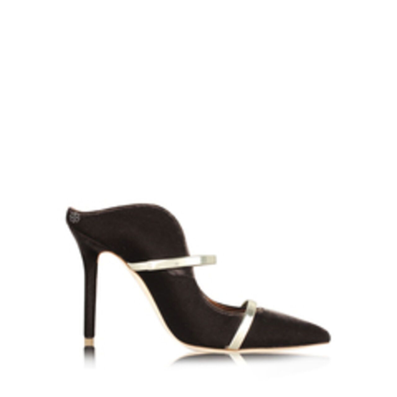 Malone Soulier Maureen Mules In Velvet Heels