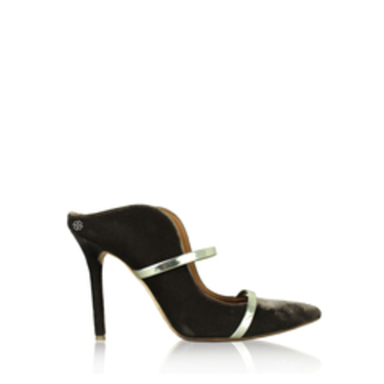 Malone Soulier Maureen Mules In Velvet Heels