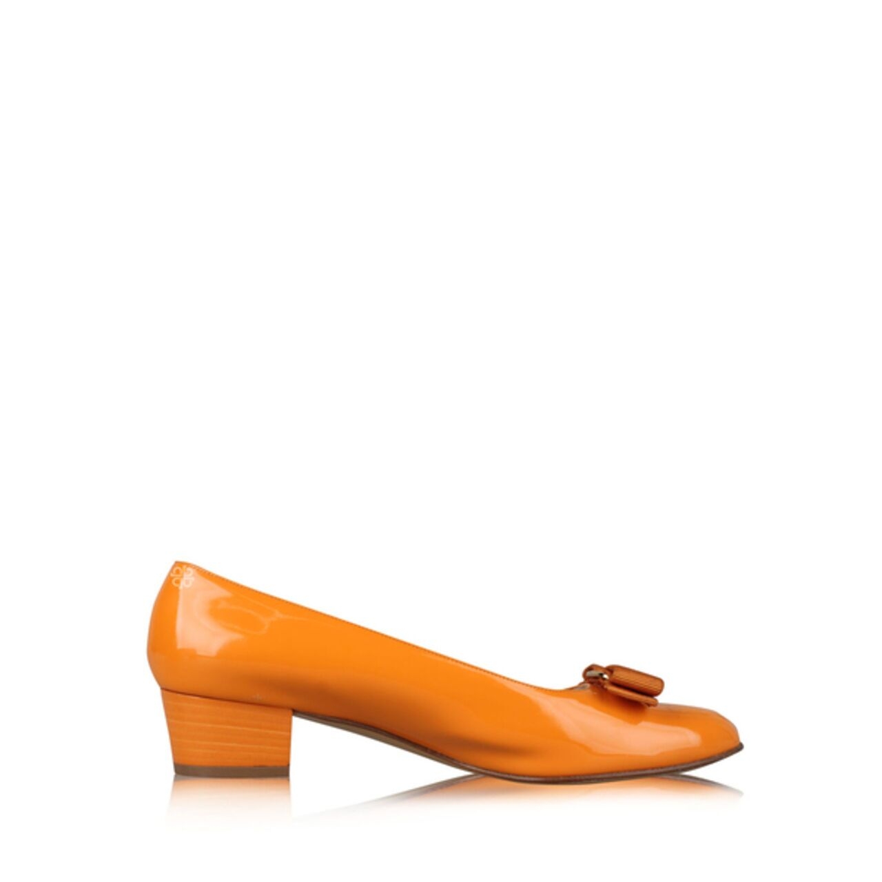 Salvatore Ferragamo Miss Vara Mid Heels in Orange
