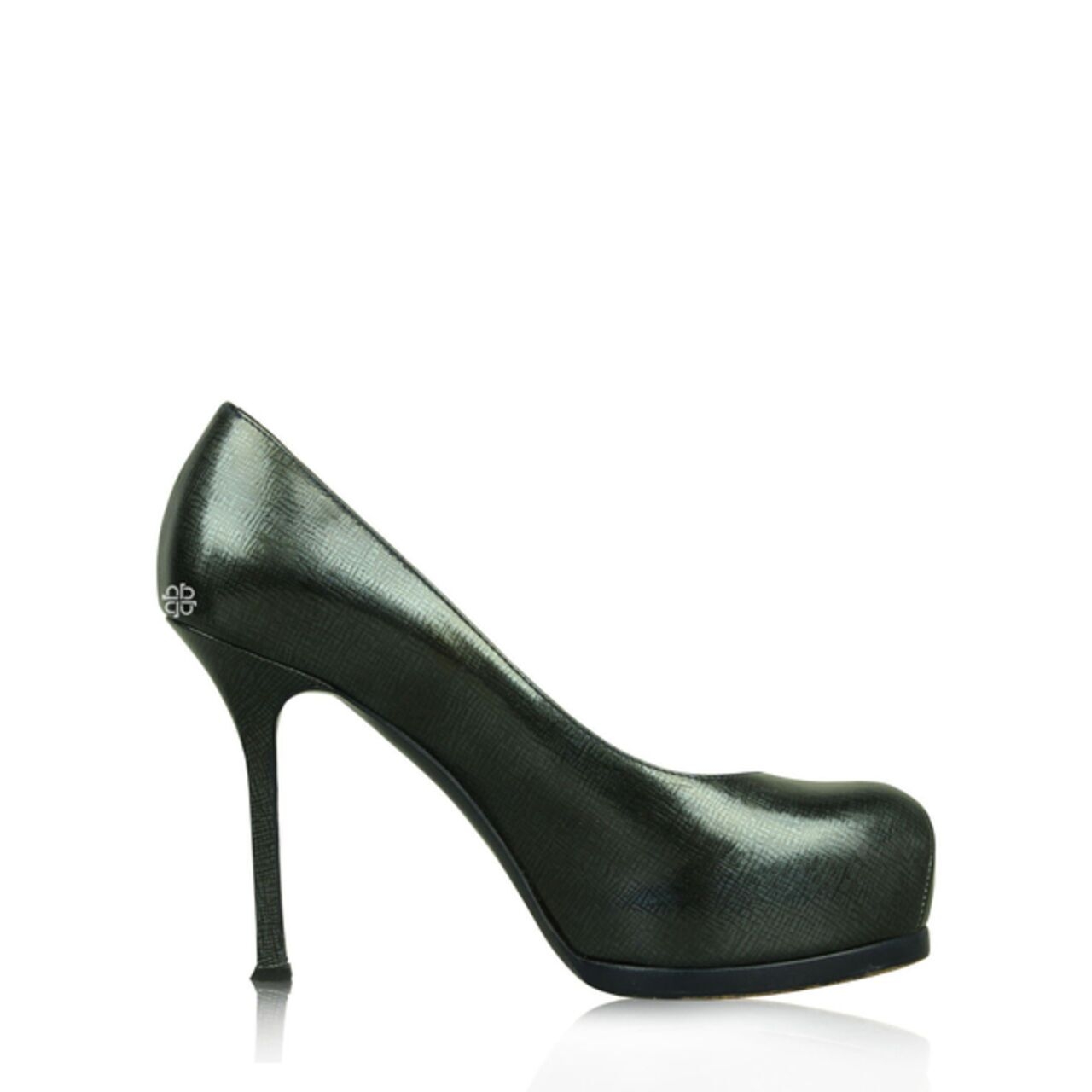 Saint Laurent Green Patent Stilleto Platform