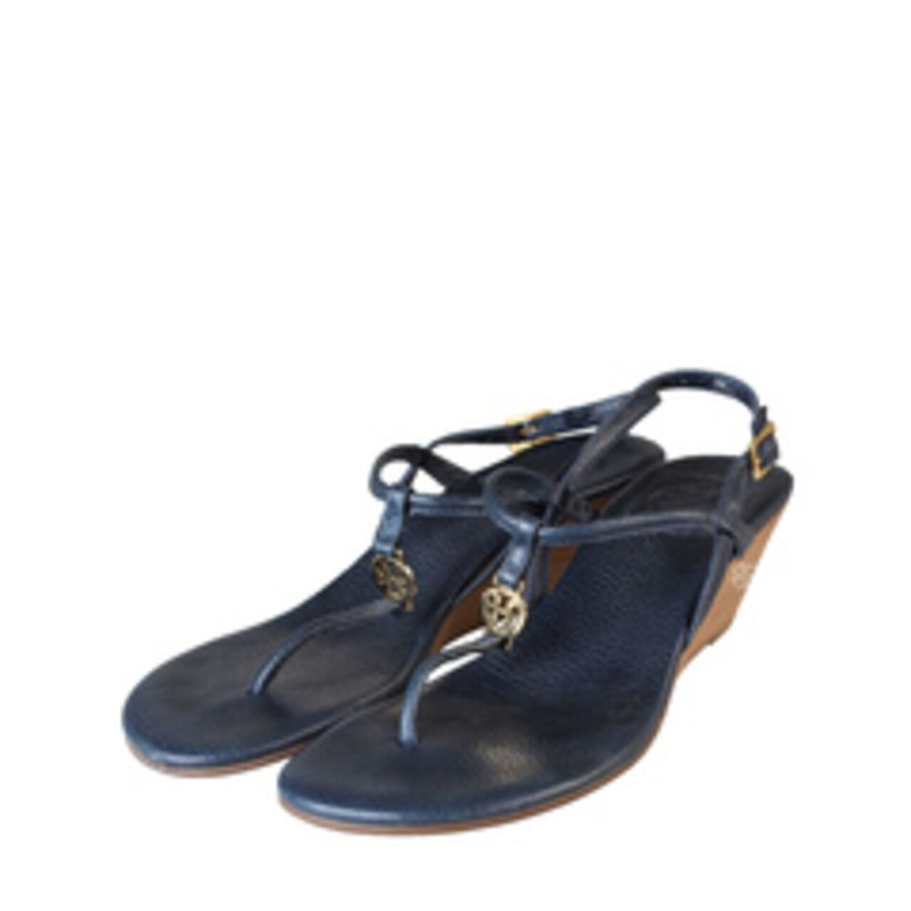 Tory Burch Emmy Demi Blue Wedges