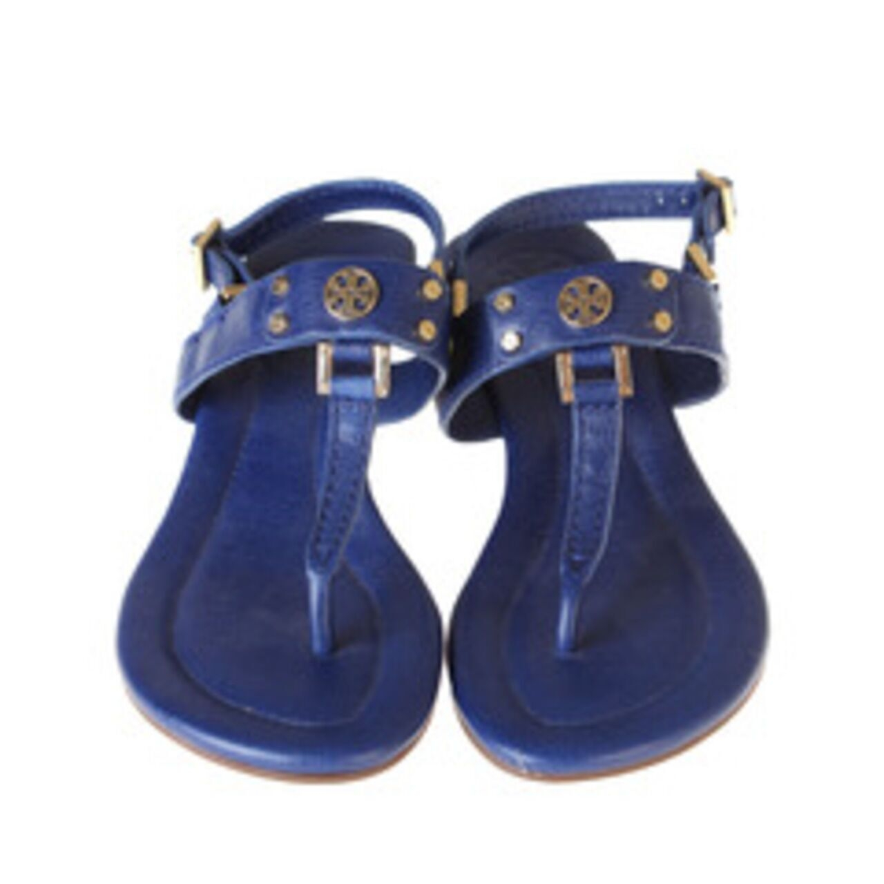 Tory Burch Robinson Demi Sandal Blue Wedges