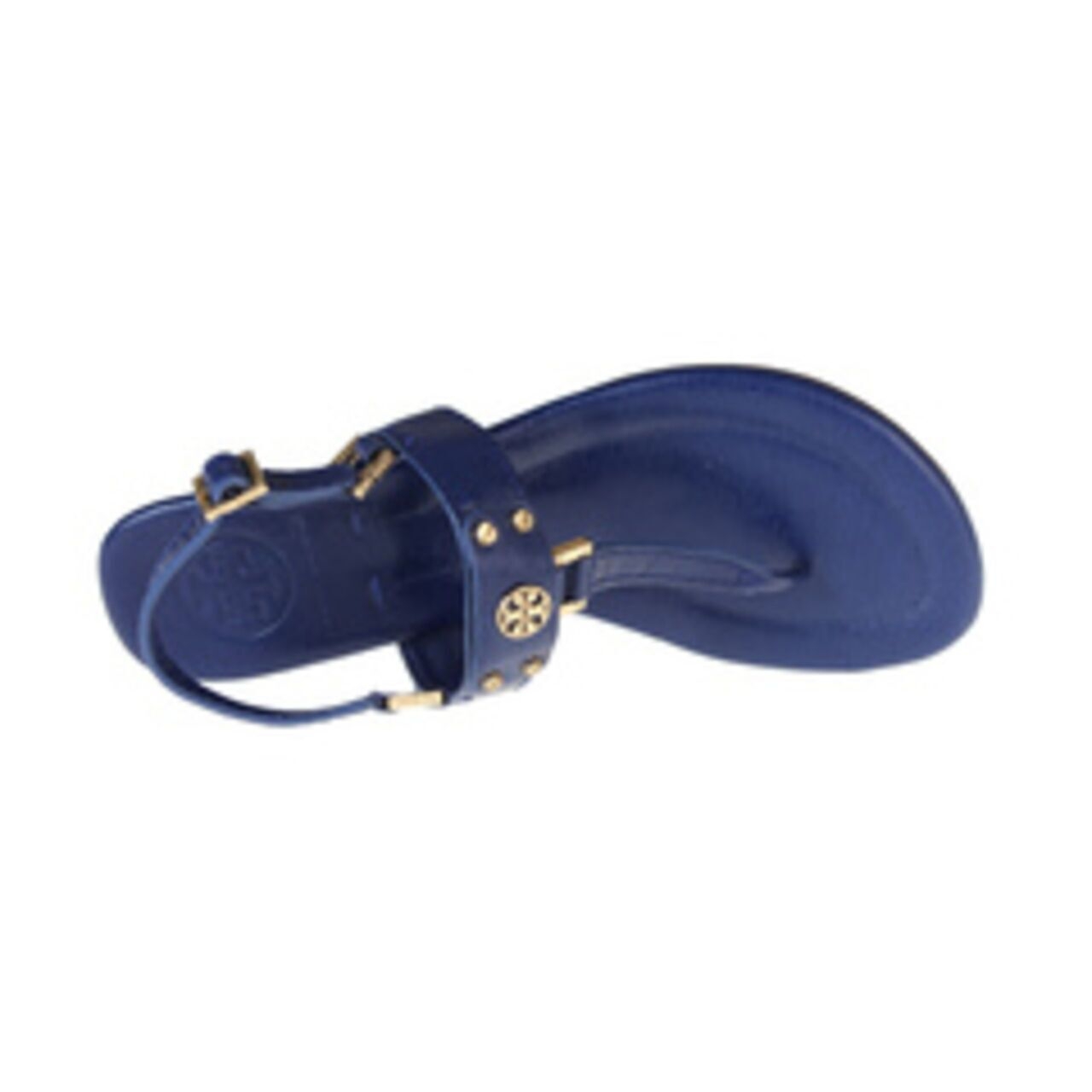 Tory Burch Robinson Demi Sandal Blue Wedges