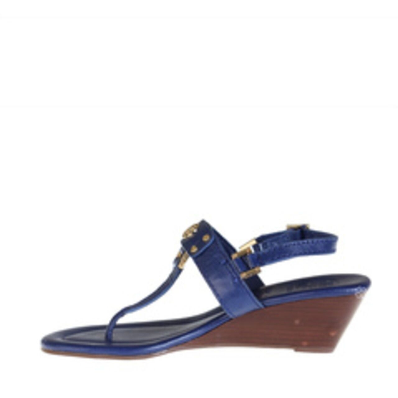 Tory Burch Robinson Demi Sandal Blue Wedges