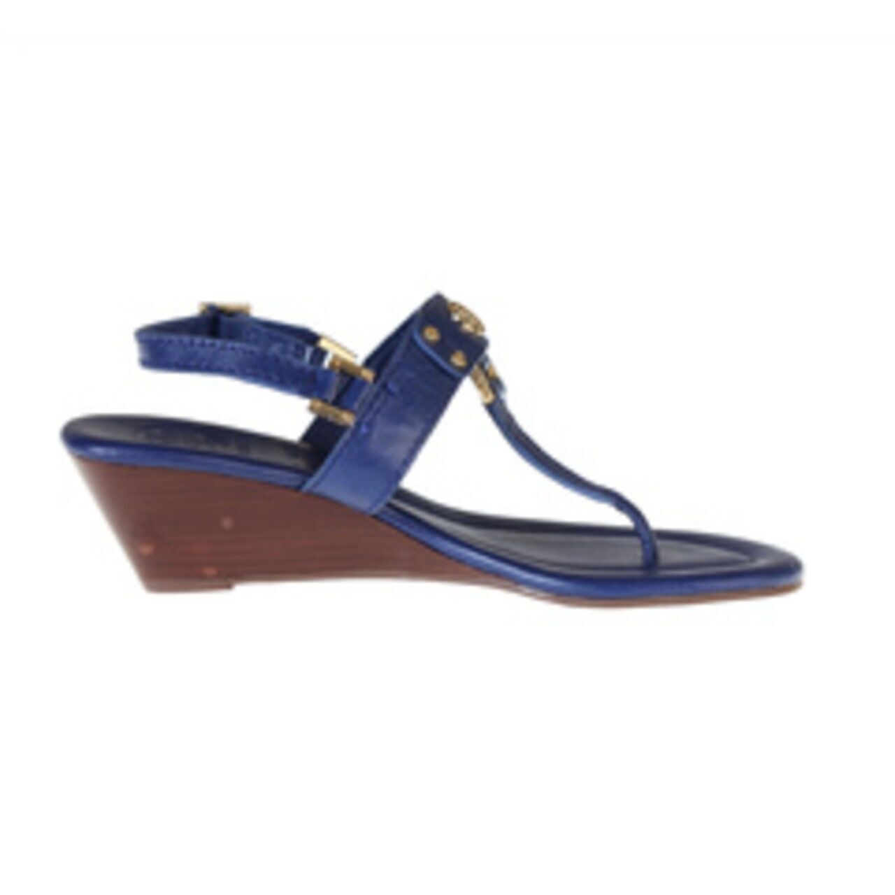 Tory Burch Robinson Demi Sandal Blue Wedges