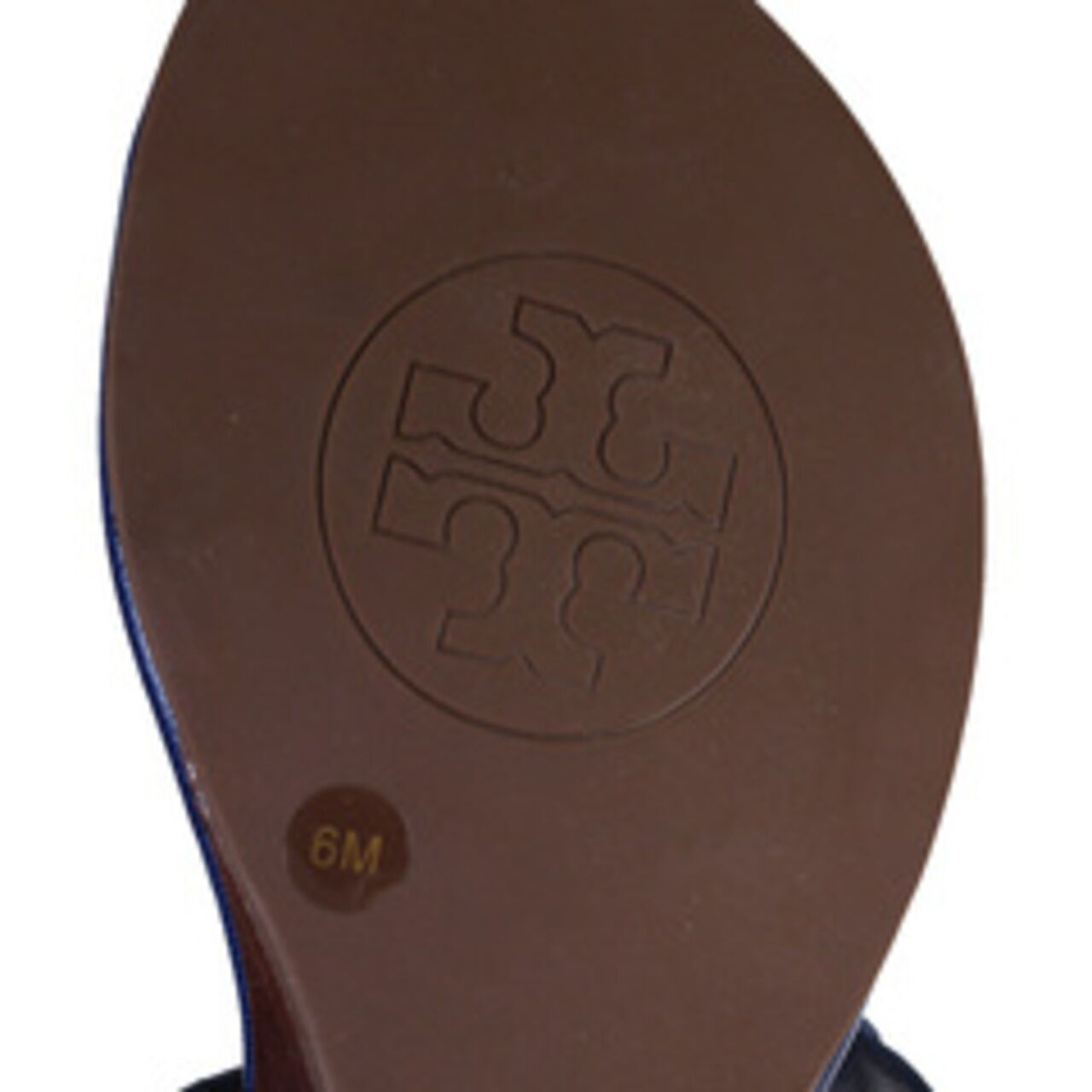 Tory Burch Robinson Demi Sandal Blue Wedges