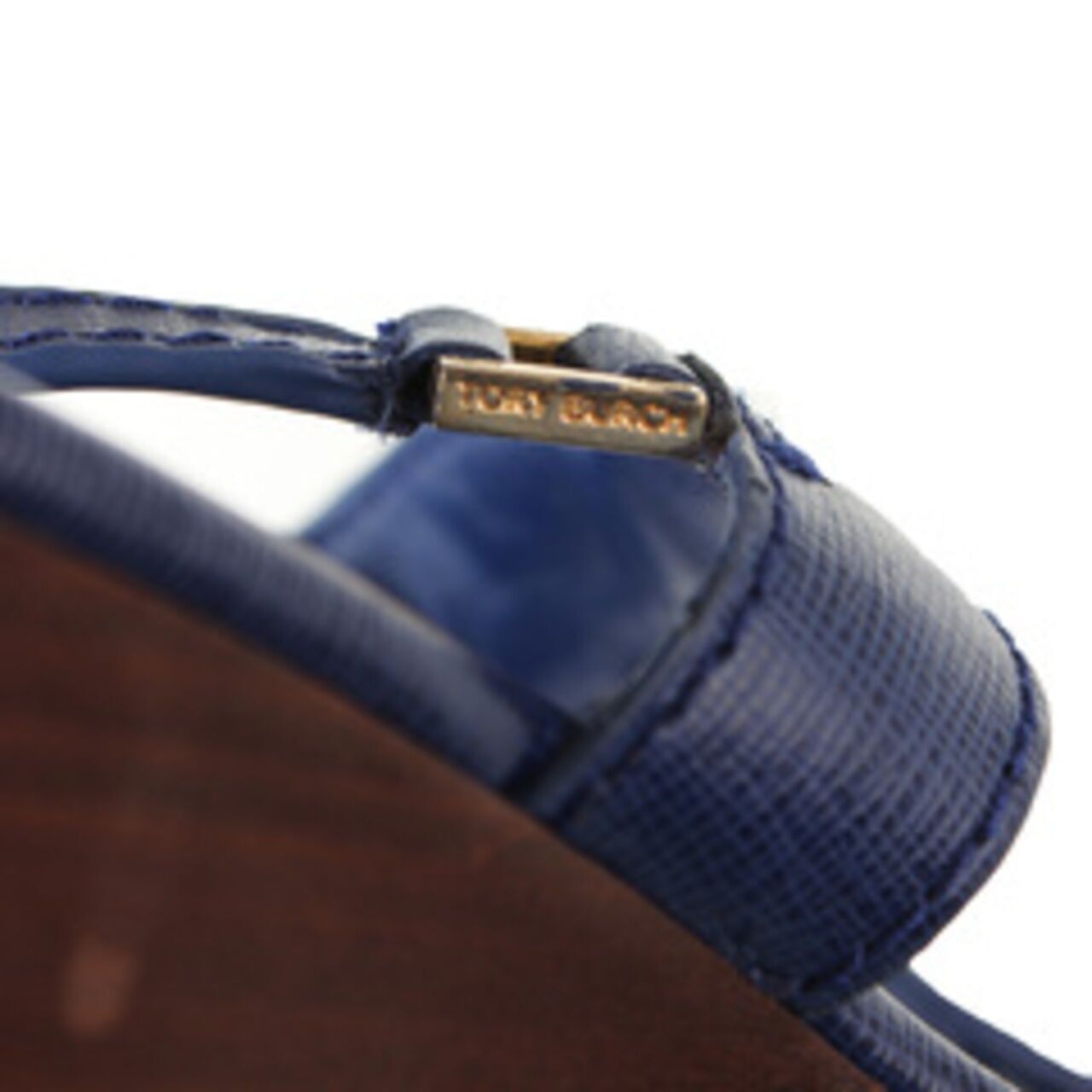 Tory Burch Robinson Demi Sandal Blue Wedges