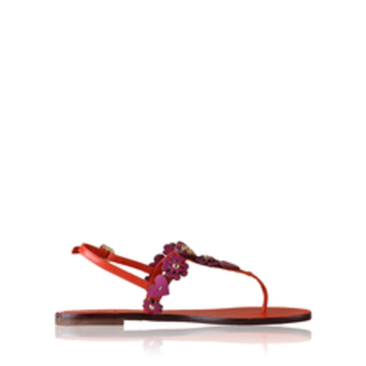 Tory Burch Cory Thong Orange Sandals