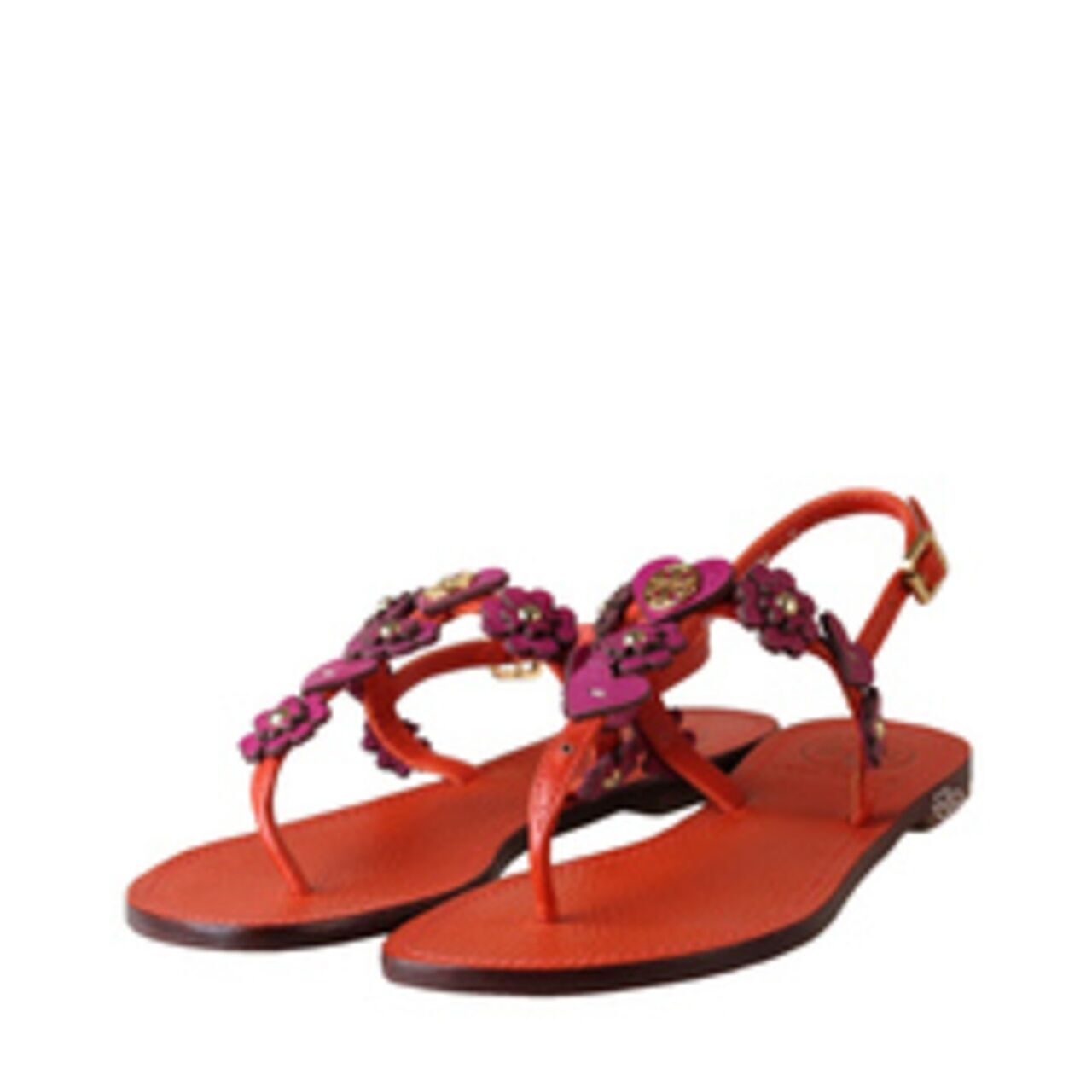 Tory Burch Cory Thong Orange Sandals