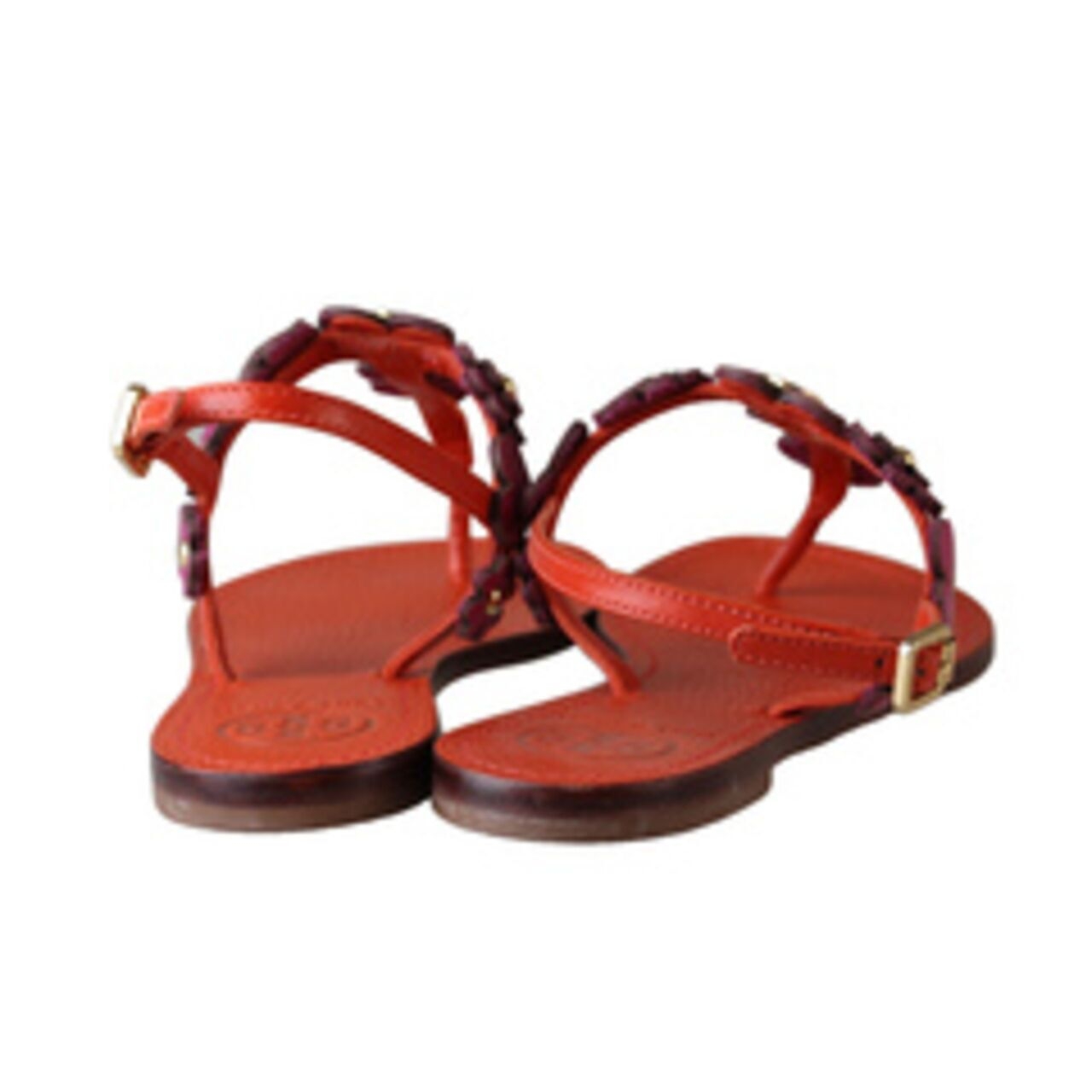 Tory Burch Cory Thong Orange Sandals