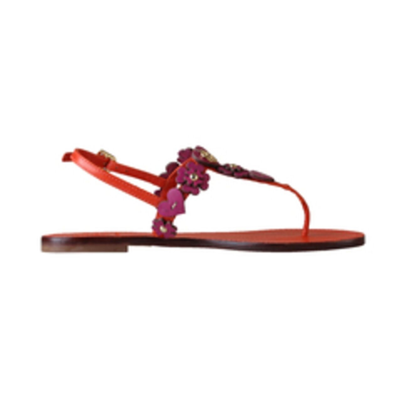 Tory Burch Cory Thong Orange Sandals