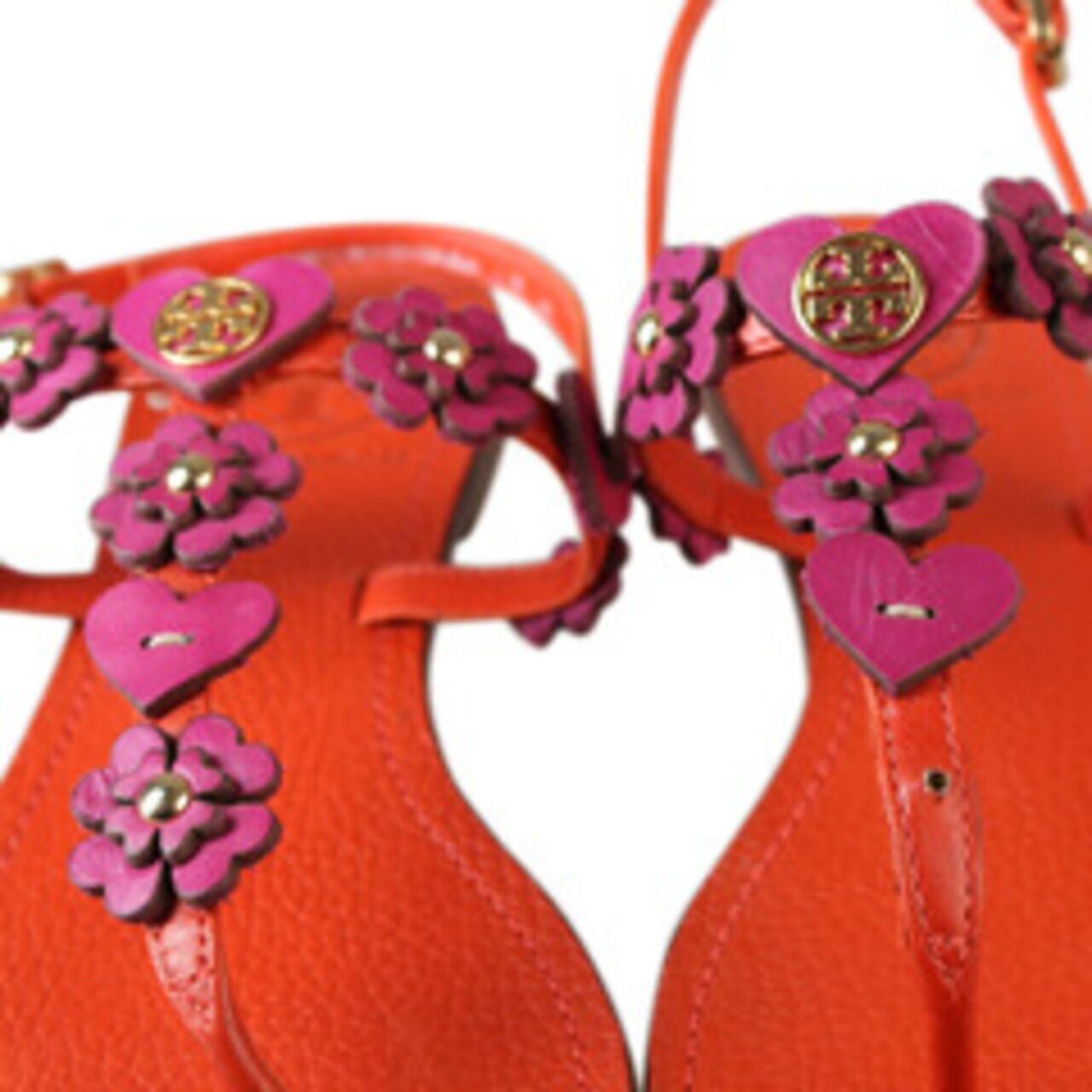 Tory Burch Cory Thong Orange Sandals