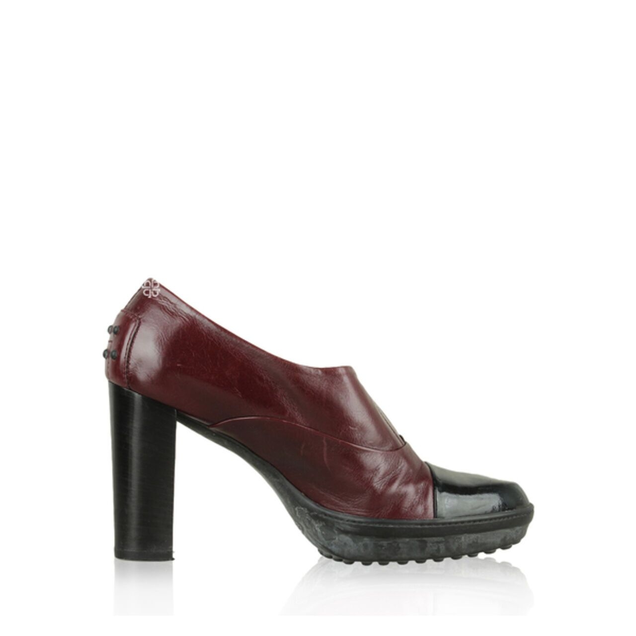 Tod's Leather Two Tone Heels Boots