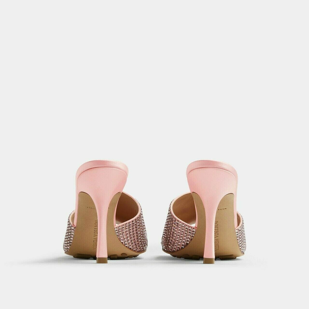 [PREORDER] Bottega Veneta Stretch Strass-Embellished Heels in Camellia