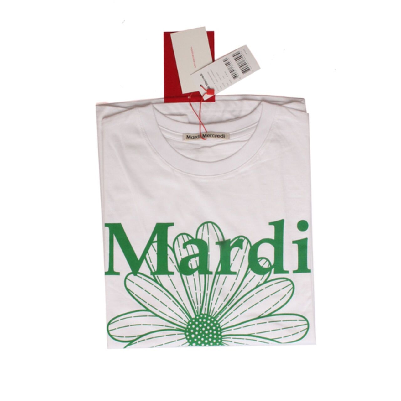 Mardi Mercredi T-Shirt Flower Mardi White Green