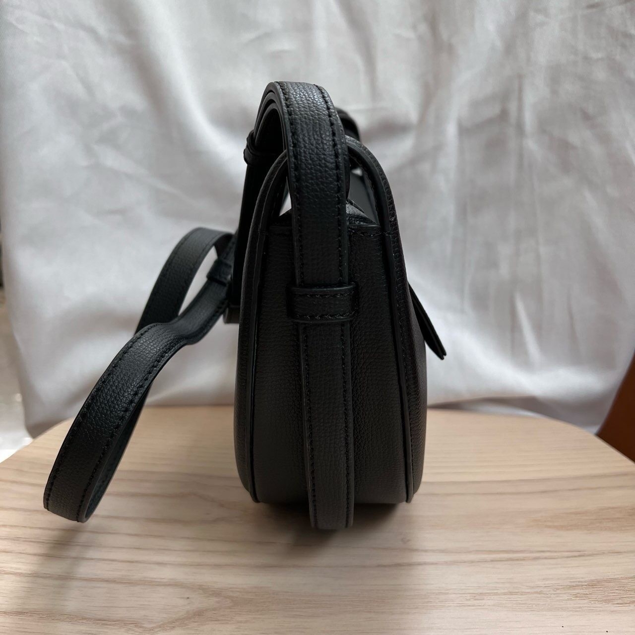 POLENE Numero Dix Black Shoulder Bag