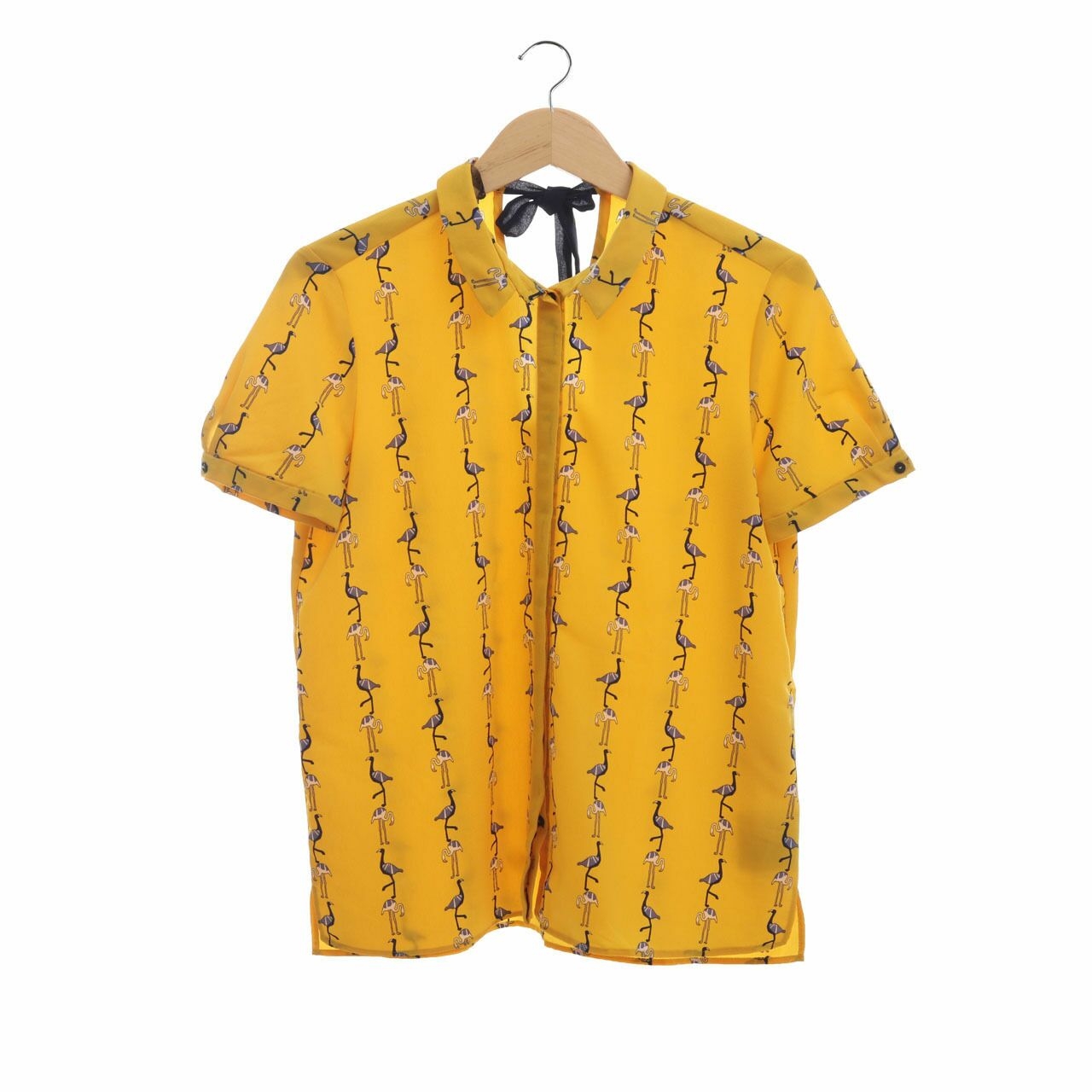 Zara Yellow Pattern Shirt