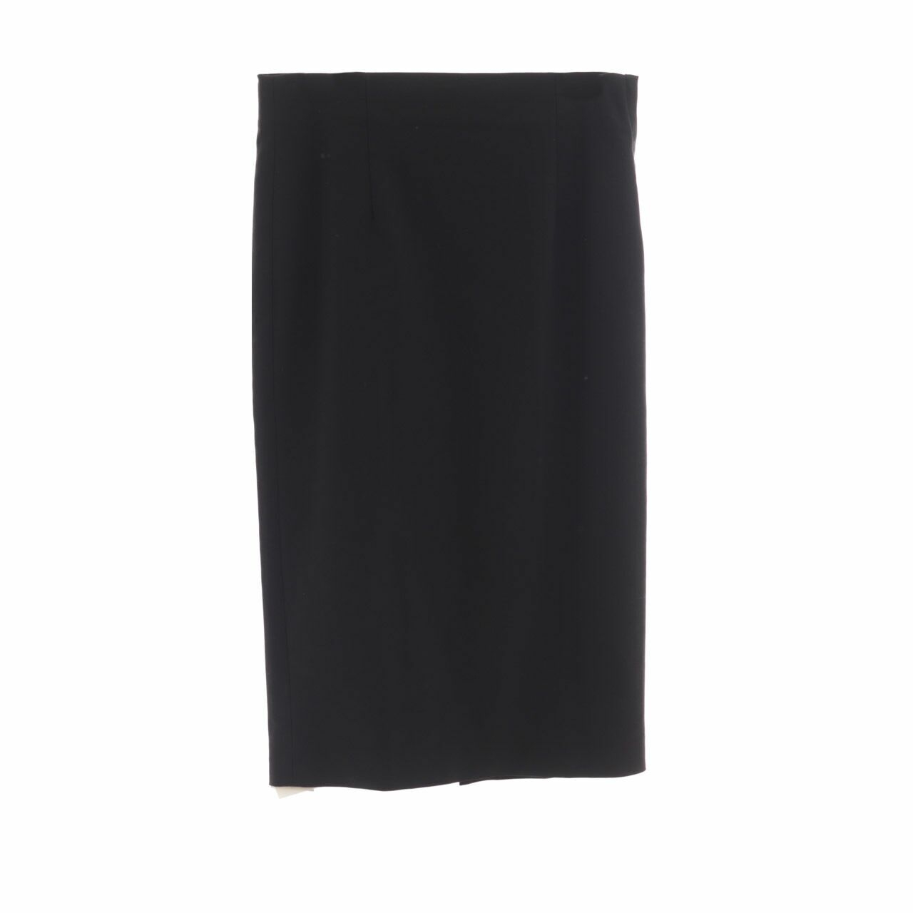 Zara Black Slit Midi Skirt