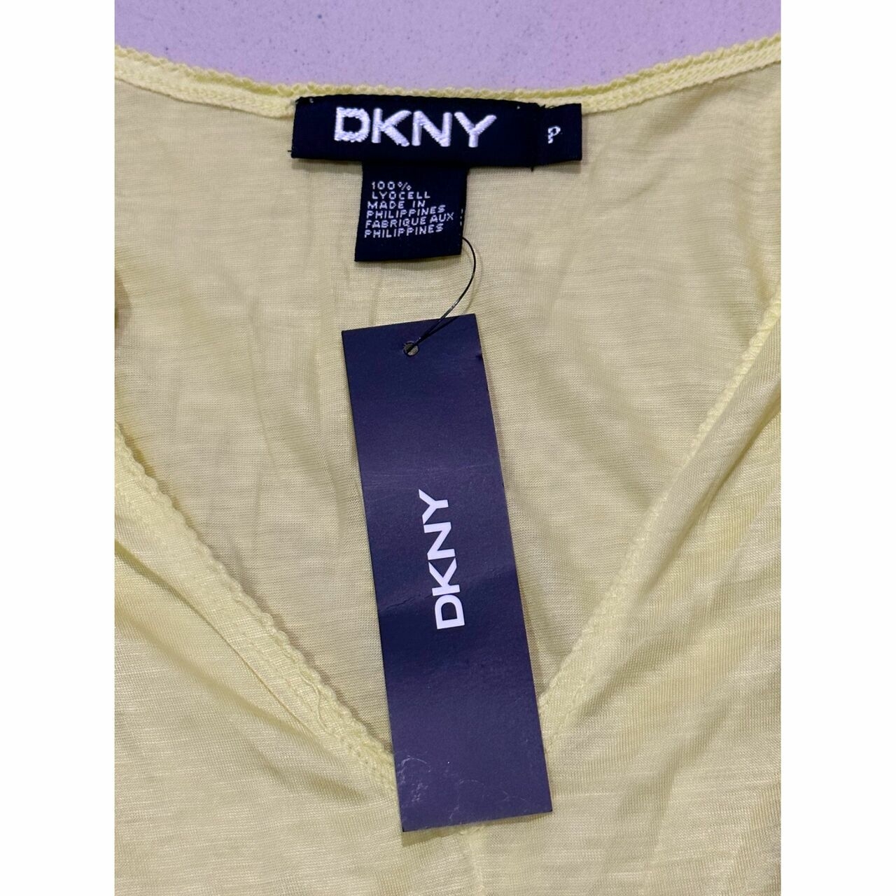 DKNY Light Yellow Sleeveless