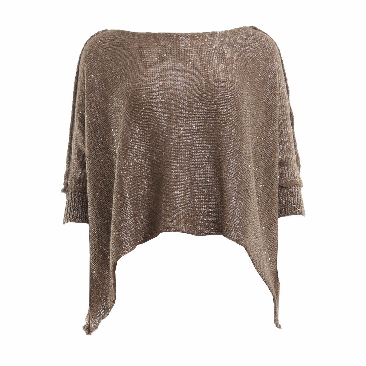 Private Collection Bronze Sequins Batwing Blouse