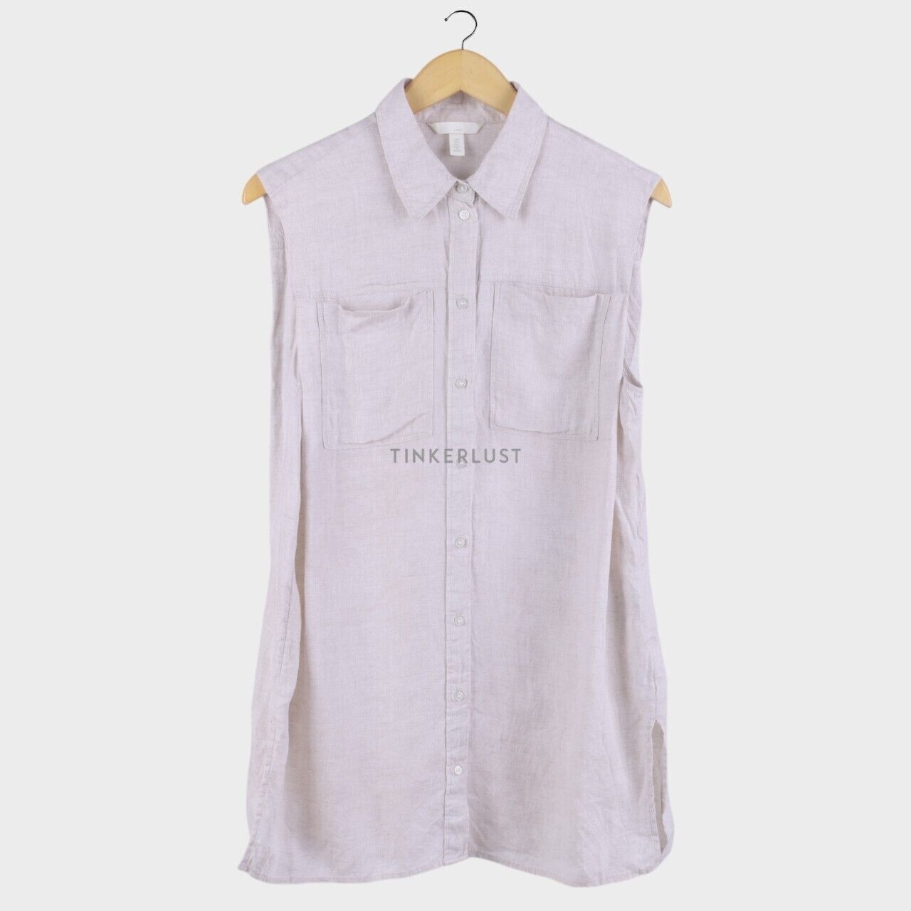 H&M Light Beige Shirt Sleeveless