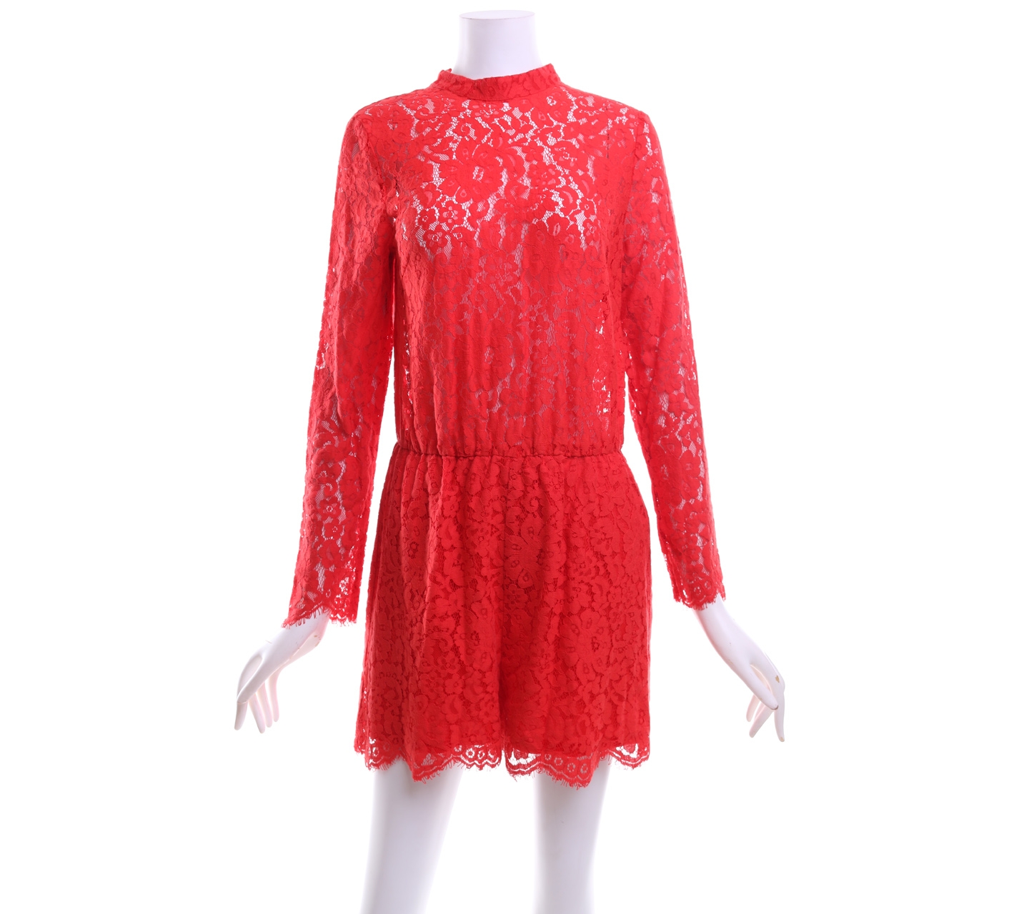 H&M Red Lace Jumpsuit