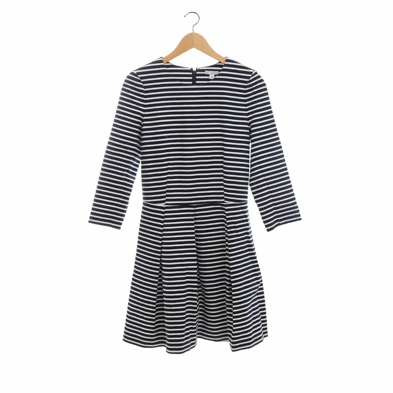 GAP Black & White Stripes Midi Dress