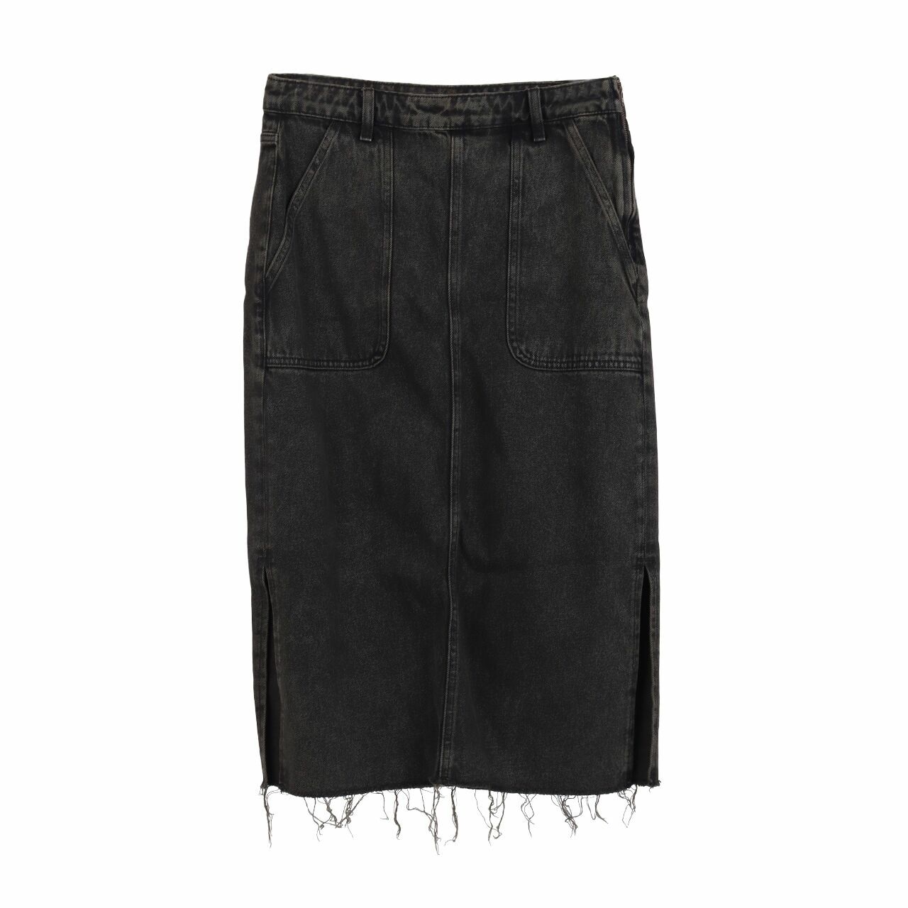 Zara Olive Midi Skirt