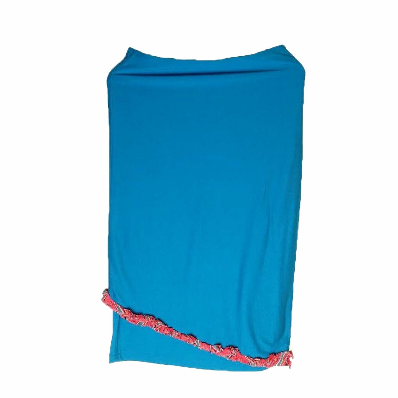 Torajamelo Sea Blue Stripes Midi Skirt