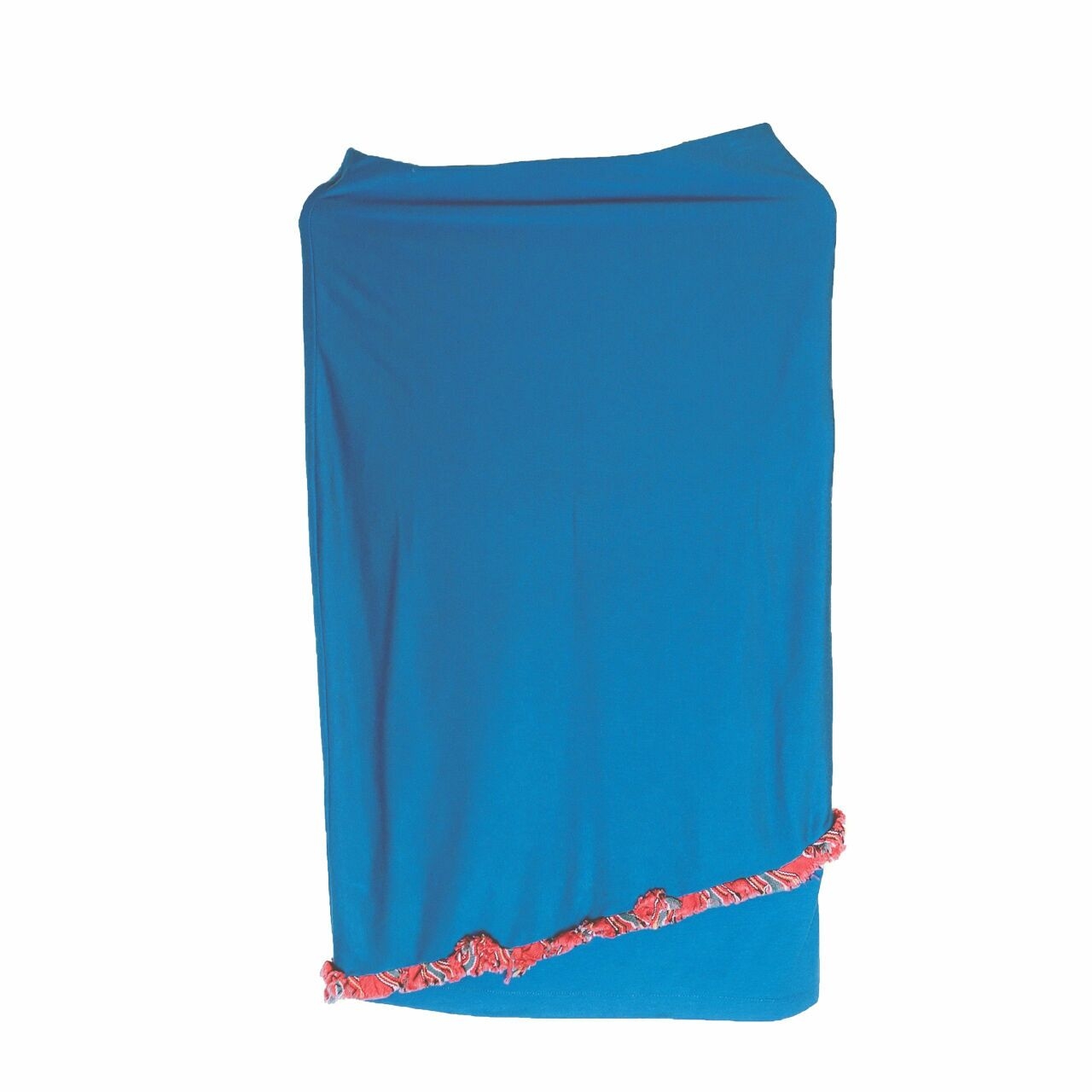 Torajamelo Sea Blue Stripes Midi Skirt