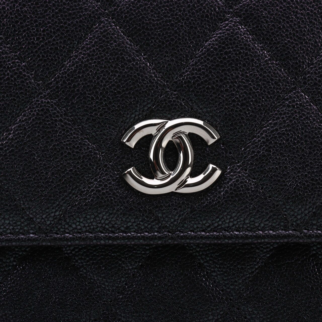 Chanel Iridescent Caviar Quilted Wallet On Chain Sling Bag