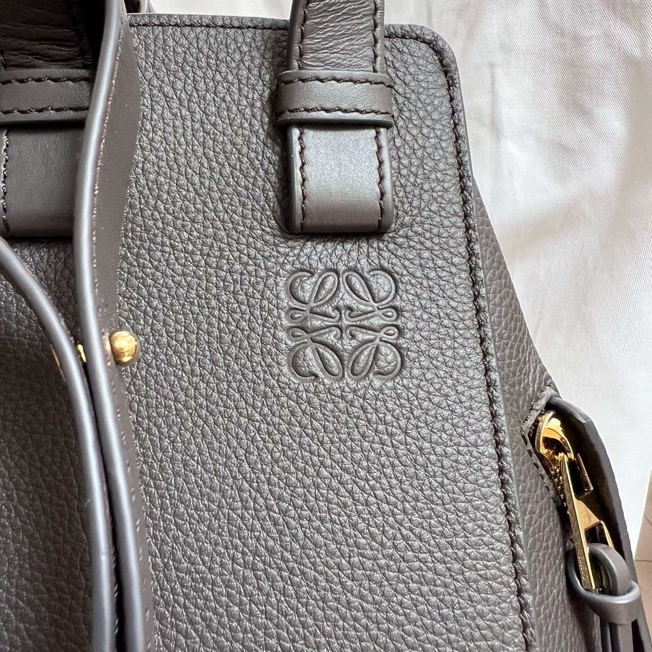 Loewe Hammock Dark Grey Handbag