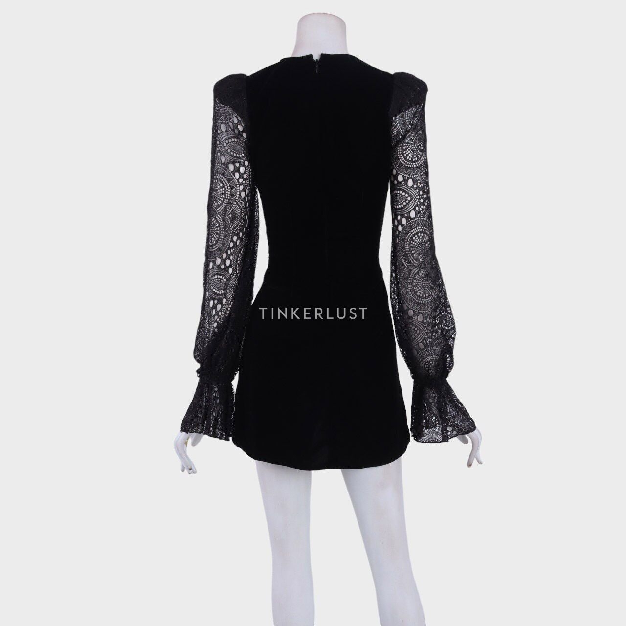 H&M Black Velvet Mini Dress