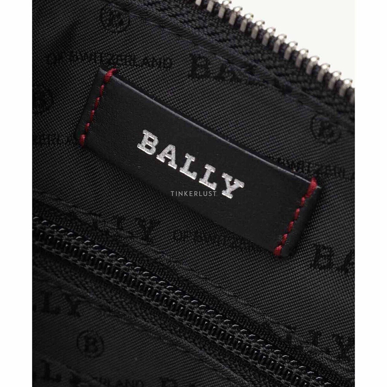 Bally Men Hartland Zipper Clutch in Black with Wrist Strap Wallet