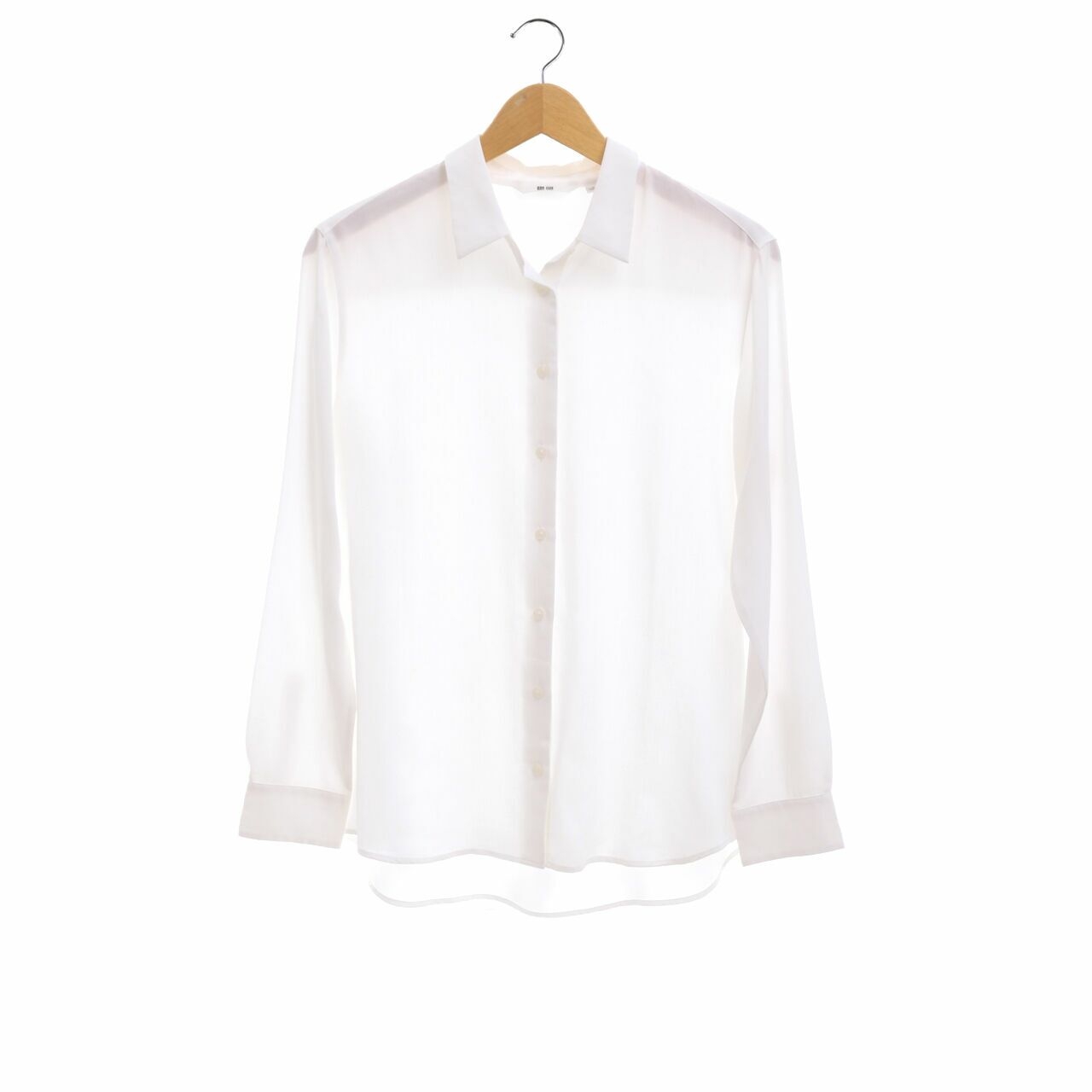 UNIQLO White Long Sleeve Shirt